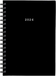 Next ημερολόγιο 2026 classic ημερήσιο σπιράλ Μαύρο 17x25εκ. Δυνατότητα εκτύπωσης.