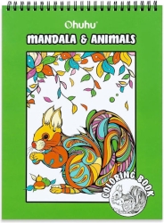 Ohuhu Coloring book βιβλίο ζωγραφικής bleedproof Animal & Mandala 83000-63