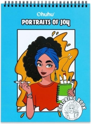 Ohuhu Coloring book βιβλίο ζωγραφικής bleedproof Portraits Of Joy 83000-62