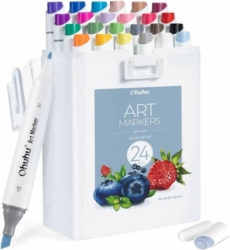 Ohuhu Kaala Alcohol Art Markers Σετ 24τεμ+1 Blender 80402-37