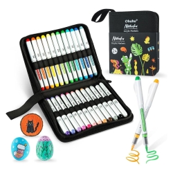 Ohuhu Nahuku Direct-Ink Acrylic Ακρυλικοί Μαρκαδόροι Ζωγραφικής 1.5mm Σετ 24τμχ 80601-66