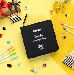 Ohuhu Σετ 80 Μαρκαδόρων με Βάση το Νερό Brush & Extra Fine Y30-80601-43