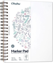 Ohuhu Spiral Sketch book Bleedproof Αδιαπέραστο 19,3x25,4cm 150γρ