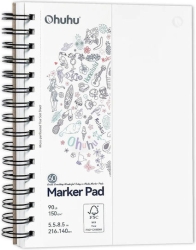 Ohuhu Spiral Sketch book Bleedproof Αδιαπέραστο Α5 14.8x21cm 150γρ 83000-47
