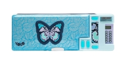 Yolo Κασετίνα Retro Με Κομπιουτεράκι Plus 3d Butterfly 26x9x3cm