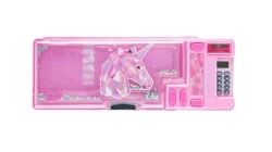 Yolo Κασετίνα Retro Με Κομπιουτεράκι Plus Water Sparkling Unicorn 26x9x3cm