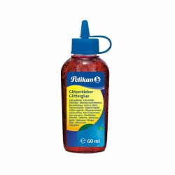 Pelikan Glitterglue Κόλλα Κόκκινη 60ml 300384