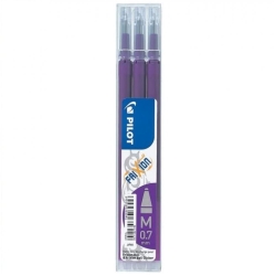 Pilot Frixion Ανταλλακτικά 0.7mm Βιολετί Σετ 3τμχ BLS-FR7-V-S3