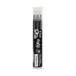 Pilot Frixion Ανταλλακτικά 0.7mm Μαύρα Σετ 3τμχ BLS-FR7-B-S3