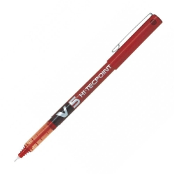 Pilot Στυλό Με Υγρό Μελάνι V5 Hi-Tecpoint 0.5mm Κόκκινο BX-V5R