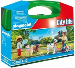 Playmobil Βαλιτσάκι Βόλτα Με Σκυλάκια 70530