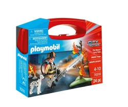 Playmobil Βαλιτσάκι Mini City Action Fire Rescue