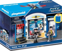 Playmobil City Action Police Station Play Box για 4+ ετών 70306