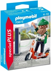 Playmobil Special Plus Χίπστερ Με Ηλεκτρικό Σκούτερ για 4+ ετών 70873