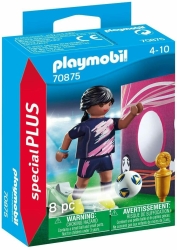 Playmobil Special Plus Γυναίκα Ποδοσφαιριστής Με Τοίχο Εξάσκησης για 4+ ετών 70875