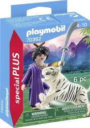 Playmobil Special Plus Πολεμίστρια Με Λευκή Τίγρη για 4+ ετών 70382