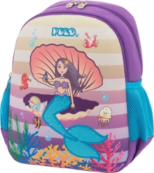 Polo Animal Junior Mermaid Τσάντα Πλάτης Νηπιαγωγείου Μωβ Μ22 x Π10 x Υ30cm 901014-62