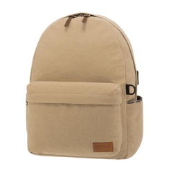 Polo Canvas Τσάντα Πλάτης Γυμνασίου - Λυκείου Μπεζ 901245-37