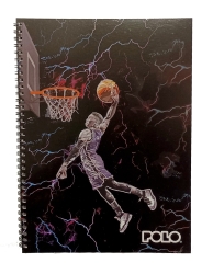 Polo Design Τετράδιο Σπιράλ Α4 3 Θεμάτων Basket 919004-8282