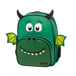 Polo Junior Little Τσάντα Πλάτης Νηπιαγωγείου Dragon Πράσινη 901040-8228