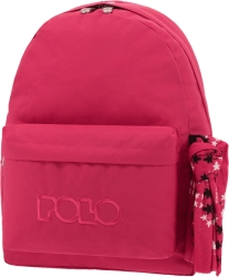Polo Original 600D Σχολική Τσάντα Πλάτης Γυμνασίου - Λυκείου Φούξια Μ32 x Π18 x Υ40cm 901135-29