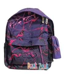 Polo Original Double Scarf Craft Τσάντα Πλάτης Γυμνασίου - Λυκείου Μωβ 901261-8265