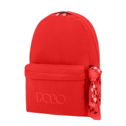 Polo Original Scarf Τσάντα Πλάτης Γυμνασίου - Λυκείου Κόκκινη 901135-3000