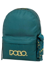 Polo Σακιδιο Original Double Scarf Petrol/Gold-Πετρολ/Χρυσο 901235-5876