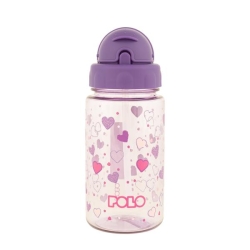 Polo Tritan Παγούρι Παιδικό 450ml Μωβ Hearts 948001-8316