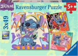 Ravensburger Παζλ Disney Stitch - Play the Day Away 3x49τεμ 12001070