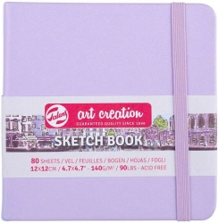 Royal Talens Μπλοκ Σχεδίου Sketchbook Art Creation Sketch Book Pastel Violet 12x12cm 80 Φύλλα