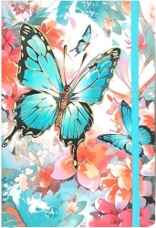 Salko Σημειωματάριο Butterfly 9x14cm. 80σελ. 4 σχέδια 4044