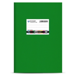 Salkopaper Ex-Color Τετράδιο Ριγέ Καρφίτσα 17x25cm 30φ Πράσινο Σκούρο