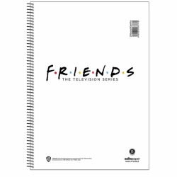 Salkopaper Τετράδιο Σπιράλ Α4 2Θ Friends Μονόχρωμο