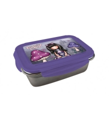 Santoro Gorjuss Φαγητοδοχείο Ανοξείδωτο 800ml Cheshire Cat Λιλά 237162