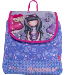 Santoro Gorjuss Τσάντα Πλάτης Μικρή Με Καπάκι Cheshire Cat Λιλά 237262