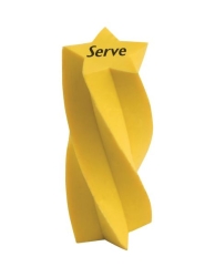 Serve BurGo Γόμα Ελικοειδές Σχέδιο Κίτρινη