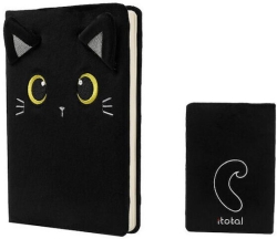Σημειωματάριο Plush Α5 I-total Black Cat Xl2052a