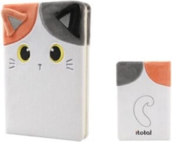 Σημειωματάριο Plush Α5 I-total Calico Cat Xl2052b