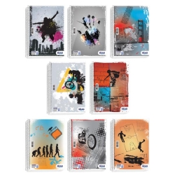 Skag Τετράδιο Σπιράλ 17x25cm 3 Θεμάτων University Fun Αγόρι Νο.9243 Διάφορα Σχέδια 300568