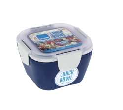 Smash Φαγητοδοχείο Bowl 650ml Πλαστικό Navy Blue Κατάλληλο για Φούρνο Μικροκυμάτων 650ml