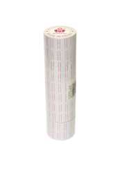 Spadi Ετικέτες Ετικετογράφου 22x12mm Με Κόκκινη Ρίγα 0.64.019 10τμχ