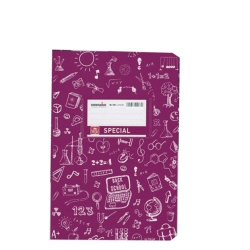 Special Doodles Τετράδιο Καρφίτσα Ριγέ 17x25cm 50φ Μωβ 4313