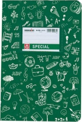 Special Doodles Τετράδιο Καρφίτσα Ριγέ 17x25cm 50φ Πράσινο 4303