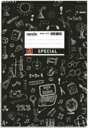 Special Doodles Τετράδιο Καρφίτσα Ριγέ 17x25cm 50φ Μαύρο 4314