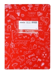 Special Doodles Τετράδιο Καρφίτσα Ριγέ 17x25cm 50φ Κόκκινο 4302