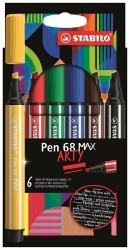 Stabilo Arty 68 MAX Μαρκαδόροι 6τμχ 768/06-21