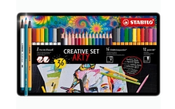 Stabilo Arty Creative Σετ Μαρκαδόροι & Ξυλομπογιές 36τμχ (3 είδη)