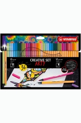 Stabilo Arty Creative Σετ Μαρκαδόρων Λεπτών 36τμχ (2 είδη)