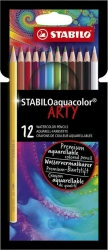 Stabilo Arty Ξυλομπογιές Aquacolor Σετ 12χρ 1612/1-20